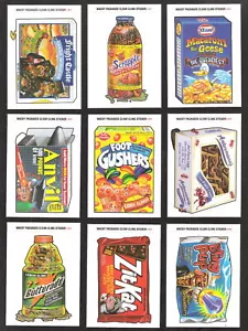 2004 Topps Wacky Packages ANS1 Series 1 CLING SET of 9 clear static CLINGYS nm+ - Picture 1 of 1