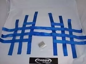 Genuine Yamaha GYTR YFZ450R/X Replacement Nerf Bar Webbing - Blue - 18PF11E4U000 - Foto 1 di 1