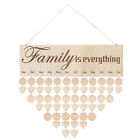Family Birthday Board, Wooden Calendar Wall Hanging Style 1, Brown
