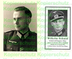 Sterbebild - Oberleutnant 12.1.1945+Portrait - Bild 1 von 2