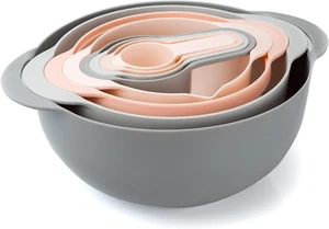 COOK WITH COLOR Stapelschalen mit Messbechern Sieb und Sieb Set,,,, - Bild 1 von 12