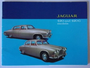 JAGUAR 420 & 420G orig 1968 UK Mkt Full 20pp Sales Brochure + 2x Spec Sheets - Picture 1 of 11