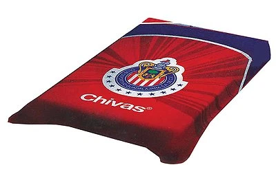 Manta Chivas del Guadalajara Talla Doble Licencia Oficial Colap Foto 1 de 2