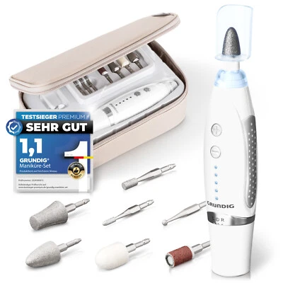 Maniküre Set Pediküre-Set Nagelfräser elektrisch + 7 Aufsätze GRUNDIG B-Ware - Bild 1 von 4