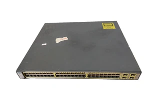 Cisco Catalyst 3750 Series 48 ports POE commutateur réseau WS-C3750G-48PS-S testé - Photo 1/7
