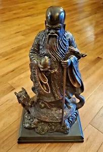 Austin Productions Sculpture RARE Shou Lao Asian "God of Longevity" Statue HTF! - Picture 1 of 11