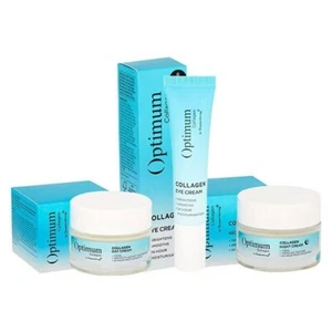Optimum Colágeno Set de Cuidado de la Piel - Crema de Día, Crema de Noche y Crema de Ojos - Imagen 1 de 9