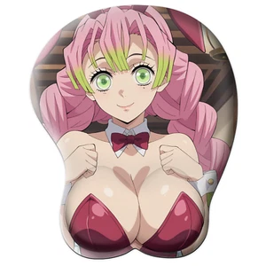 3D Oppai Anime MousePad with Wrist Rest by Kanroji Mitsuri from Demon Slayer #03 - Picture 1 of 7