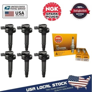 6PCS Ignition Coil & NGK Spark Plug For Ford 2015-2016 Transit-150 250 350 3.7L - Picture 1 of 7