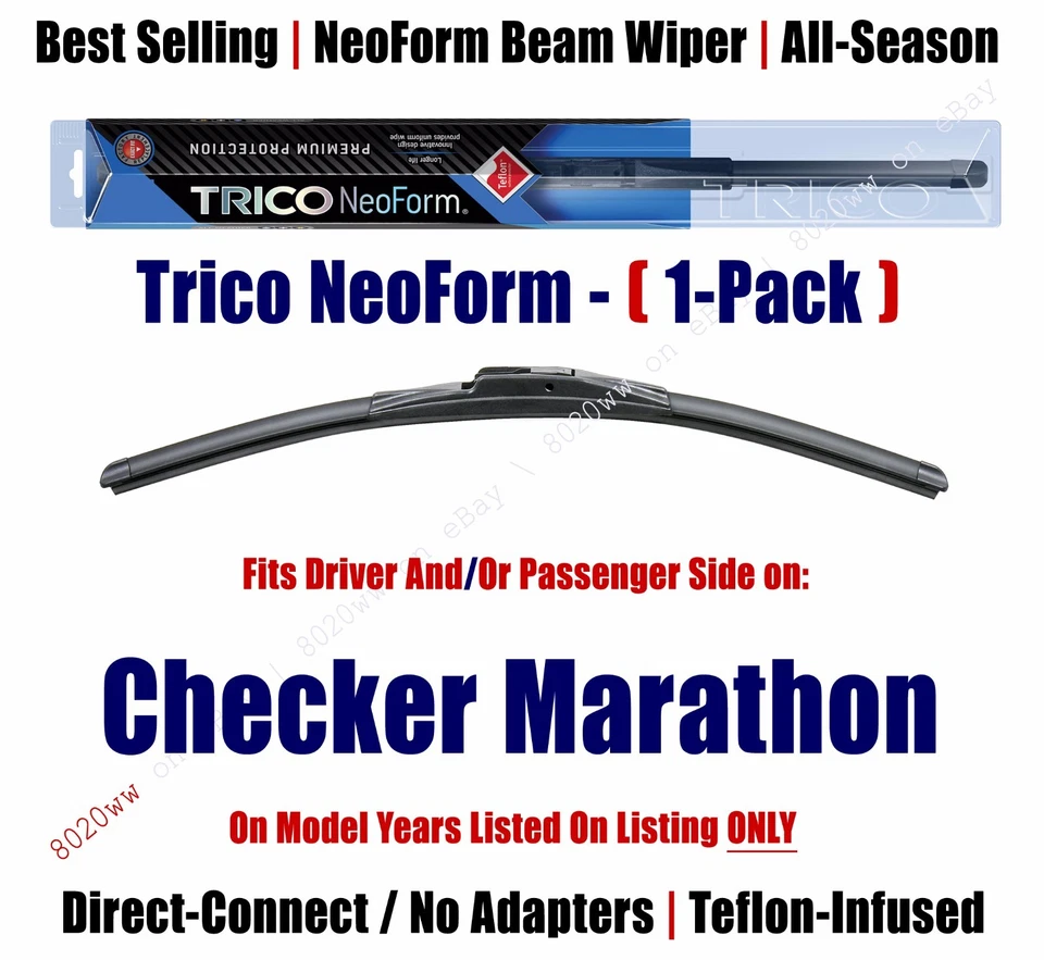 Super Premium NeoForm Wiper Blade(数量 1)适合 1970 - 1982 Checker Marathon 16140 — 第 1/1 张图片