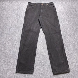 Wrangler Jeans Mens 33x32 Black 13MWZ Cowboy Cut Original Tapered Tag 34x32 - Picture 1 of 10