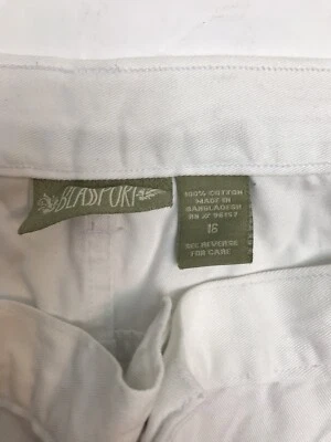 Blassport White Womens Capri Jeans With Cuffs Size 16 - Image 1 of 4