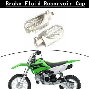 Foot Pegs New Silver Left Right Stainless Steel Fit For Yamaha WR200 WR250 WR500 - Picture 1 of 8