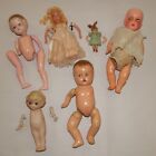 Lot of Vintage & Antique Dolls for Repair - Bisque Composition Celluloid