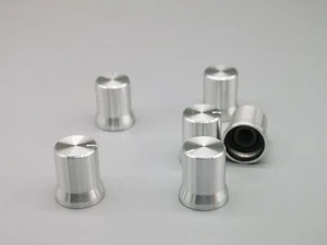 10x Silver Aluminum Potentiometer Volume Control KNOB 13mm-15mmx17mm  - Picture 1 of 4