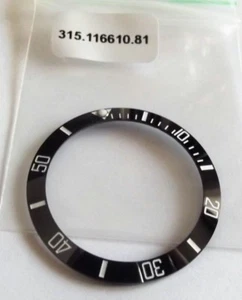 inserto Lunetta ghiera nera ceramica Bezel x Rlx sub marine 116610 black - Bild 1 von 3