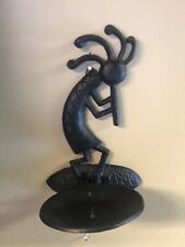 Kokopelli Flute Players Cast Iron Hanging Candle Holder 7.5”  Native American