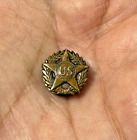 Vintage Antique WWI US Army Honorable Discharge Point Brass Lapel Pin Button