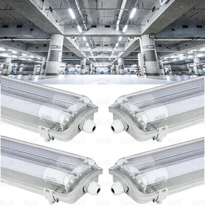 4 x luci LED per ambienti umidi luce per vasca cantina garage 60/120/150 cm incl. tubo - Foto 1 di 25