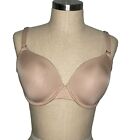 Spanx 32DD Nude Pillow Cup Push Up Lace Back Underwire Bra