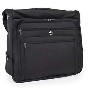 NEW With Tag~Delsey Helium Sky 2.0 Garment Bag~Black~42"x 23"x 3"~Shoulder Strap - Picture 1 of 14