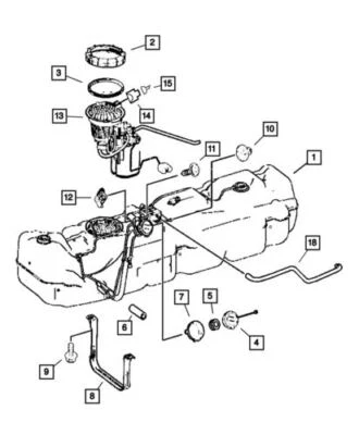 Genuine Mopar 2007-2009 Dodge Sprinter 3500 Front Fuel Filler Cap 68039897AB - Image 1 of 3
