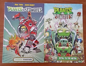 Plants vs Zombies Graphic Novel LOT of 2 Petal to the Metal & Garden Warfare PB - Picture 1 of 17