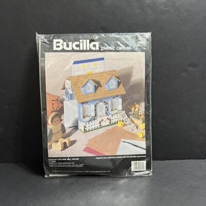 Bucilla #6078 Country Cottage Mail Center 7” High 1991 Sealed Plastic Canvas - Picture 1 of 8