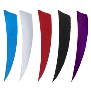 4"" 5"" Bogenschießen Pfeilfeder natürlich fletching Truthahnfletches Bogenpfeil zum Selbermachen - Bild 1 von 10