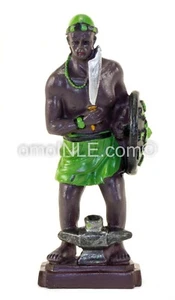 ESTATUA OGUN ORISHA OGGUN IMAGEN DE 5" PULGADAS DISEÑO ITALIANO - Imagen 1 de 4
