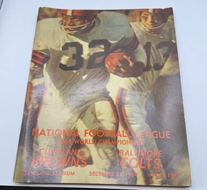 1964 World Championship Football Program Cleveland Browns Vs Baltimore Colts - Picture 1 of 2