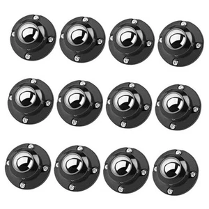 Pack Self Adhesive Caster Wheels 1 Inch for Furniture, Load 12 Steel Ball - Picture 1 of 7