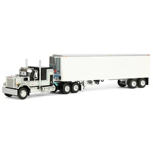 First Gear DCP 1/64 GMC General Flattop Sleeper & Vintage Reefer Trailer 60-1923 - Picture 1 of 7