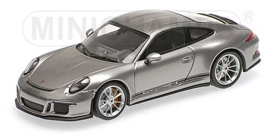 Minichamps 410066224 1/43 PORSCHE 911 R 2016 Argento Con Scritta Nera LIMITATO - Immagine 1 di 4