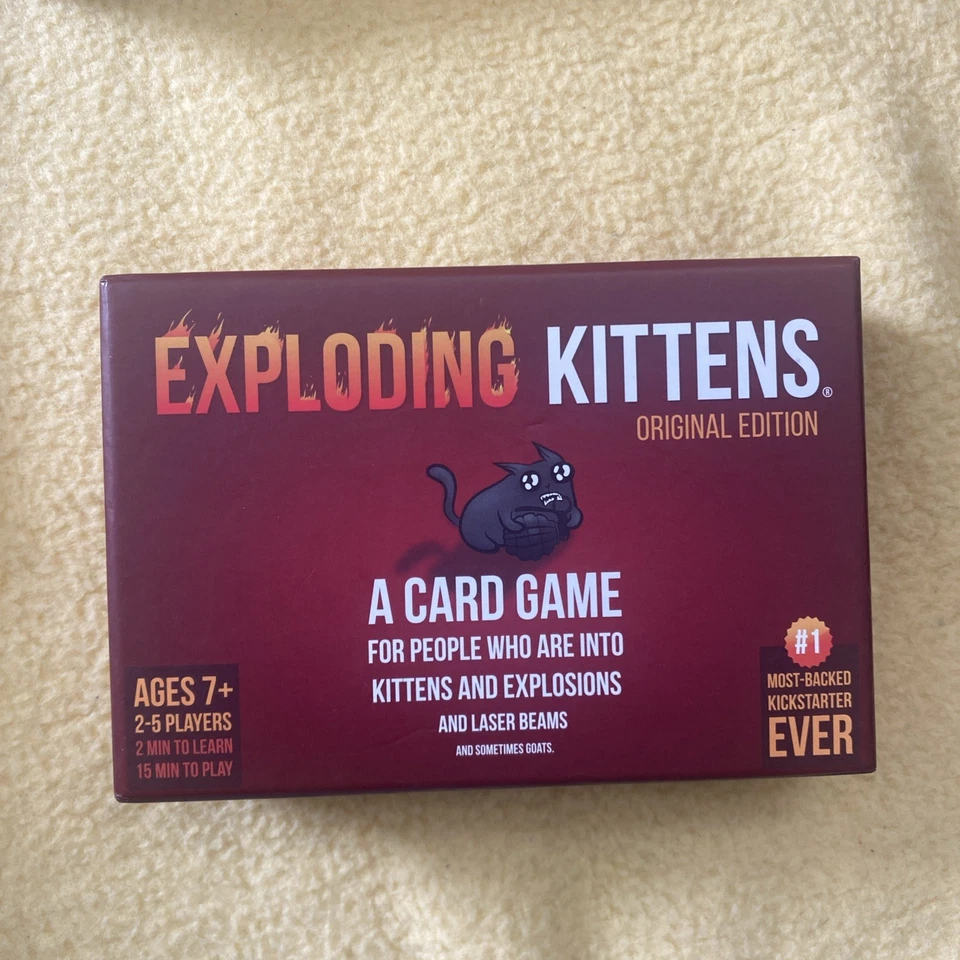 Exploding Kittens Card Game Original Edition Spiel komplett m Anleitung neuwert. - Bild 1 von 2