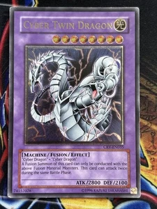 Cyber Twin Dragon CRV-EN035 Ultimate Rare MP Unlimited Edition Yu-Gi-Oh - Picture 1 of 10