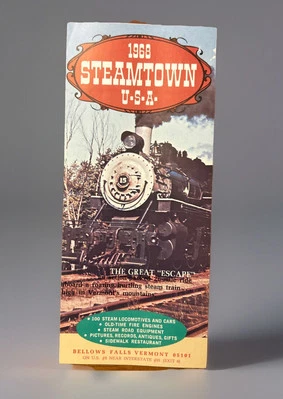 Steamtown U.S.A The Staghead Line Bellows Falls VT Walpole NH 1968 Brochure - Image 1 of 4