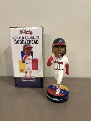 Ronald Acuna Jr. Los Bravos Bobblehead SGA 9/16/22 Atlanta Braves - Image 1 of 2