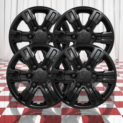 Juego de 4 cubiertas de rueda negras brillantes de 6 radios de 16" para Ford Ranger XL 2019-2021 Foto 1 de 4