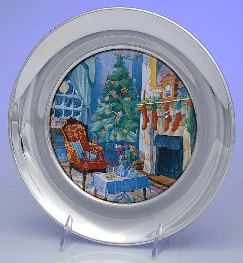 Reed & Barton ночь перед Рождеством чулки были подвешены с коробкой 77887 - Изображение 1 из 1