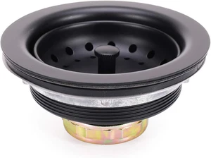 KONE 3-1/2 Pollici Lavello Cucina Acciaio Inox Cestello Colino Tappo Acqua con - Foto 1 di 15