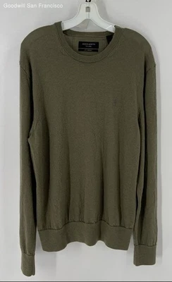Suéter Allsaints Para Hombre Verde Manga Larga Cuello Redondo Talla 2XL 100% Lana Foto 1 de 3