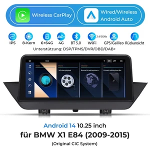 für BMW E84 2009-2015 CIC Autoradio Android 10.25" Screen Sat Navi WiFi BT 6+64G - Picture 1 of 22