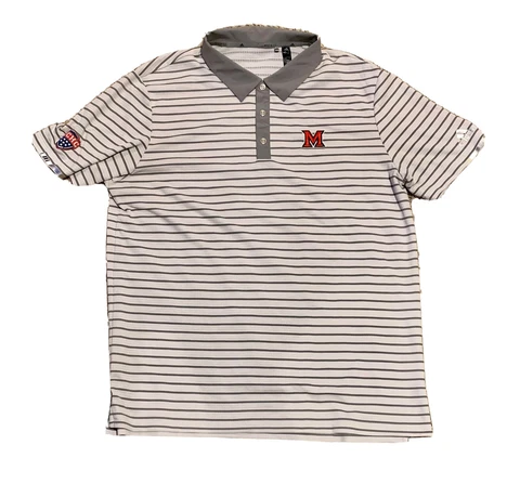 Miami University RedHawks Hockey — Adidas Climachill Polo Shirt — Size Men’s L Cover