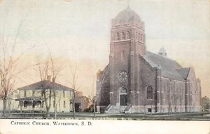 # B120 WATERTOWN, S.D. POSTCARD, CATHOLIC CHURCH - Picture 1 of 2