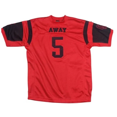 Camiseta de fútbol vintage FUBU visitante #5 juvenil XL (20) roja años 90 hip hop ropa de calle Foto 1 de 4