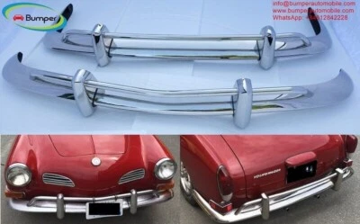 Volkswagen Karmann Ghia US type bumpers (1970 – 1971) by stainless steel - Image 1 of 4