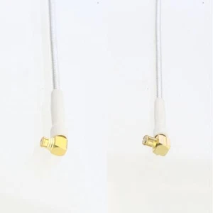 RF MCX male RA to SMP Female Elbow RG405 .086" Flexible Semi-Rigid Jumper 4~40" - Picture 1 of 4
