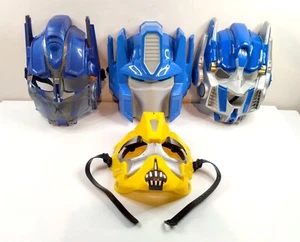 4 x GENUINE TRANSFORMER MASKS (Plastic) Optimus Prime, BUMBLEBEE - Picture 1 of 13