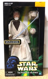 STAR WARS POWER OF THE FORCE OBI WAN KENOBI GLOW IN THE DARK LICHTSCHWERT VERSIEGELT - Bild 1 von 7